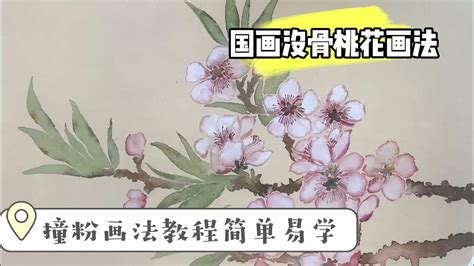 桃花画法|【国画桃花】零基础简单易上手的花卉示范